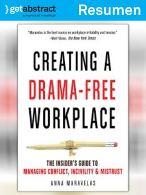 cover image of Cómo crear un lugar de trabajo libre de drama (resumen)